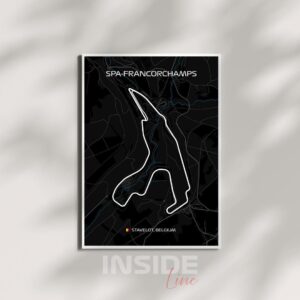 Spa-Francorchamps F1 Circuit Canvas Print: Formula 1 Racing Art