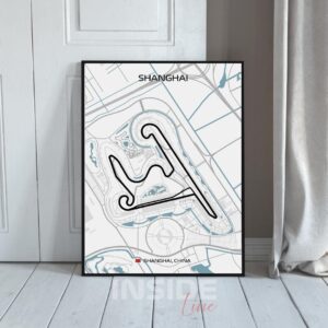 Shanghai F1 Circuit Canvas Print: Formula 1 Motorsport Art