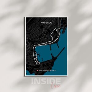 Monaco F1 Circuit Canvas Print: Formula 1 Racing Art