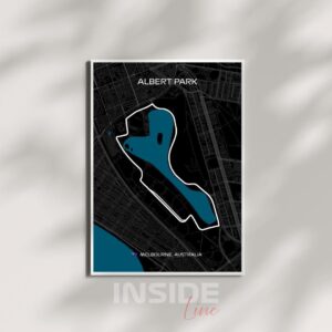 Melbourne F1 Canvas Print: Albert Park Formula 1 Race Track Wall Art
