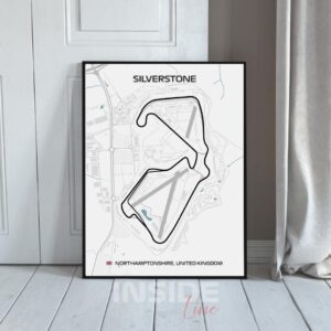 Silverstone F1 Circuit Canvas Print: Formula 1 Racing Art