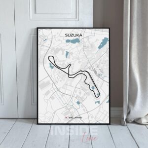 Suzuka F1 Circuit Canvas Print: Formula 1 Racing Art